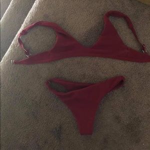 Red Thong Bikini